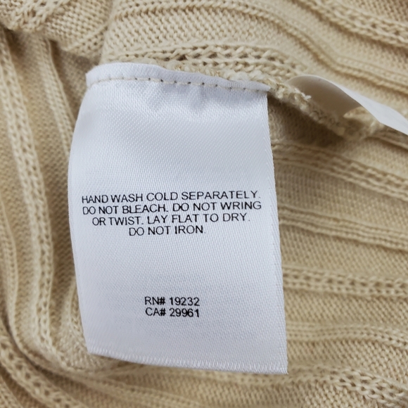 Alfred Dunner NWT short sleeve tan sweater L - Picture 4 of 7